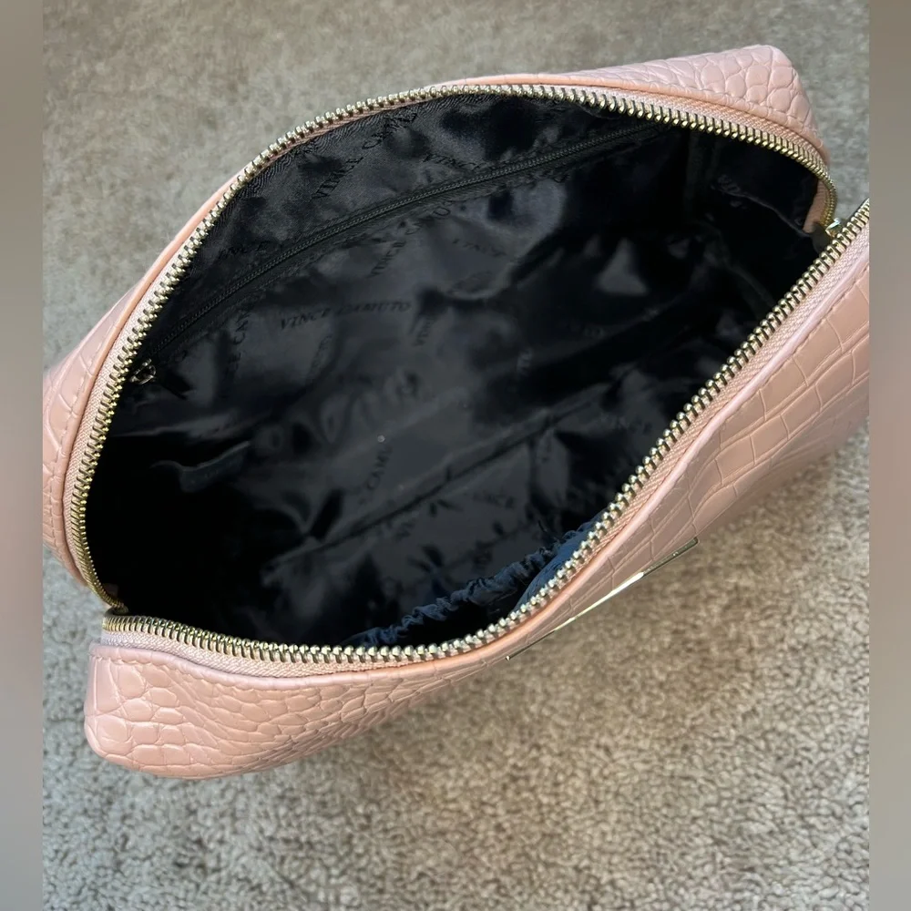 Vince Camuto Blush Animal Scale XL Cosmetic Bag